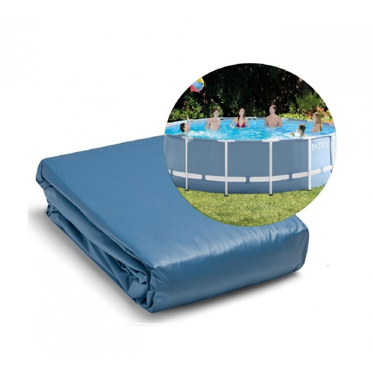 Чашковый пакет 6,10 x 1,32 м для бассейна Prism Frame INTEX 12756A Чашковый пакет 6,10 x 1,32 м для бассейна Prism Frame INTEX 12756A